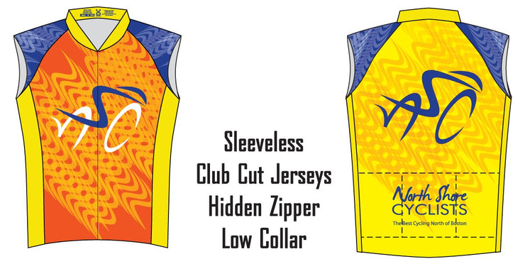 North Shore Cyclists Sleeveless Club Jersey