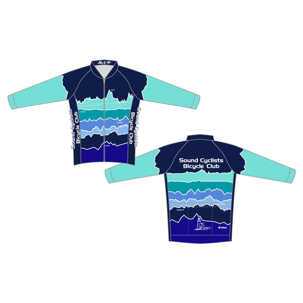 Sound Cyclists Club Members' Long Sleeve Cycling Jersey