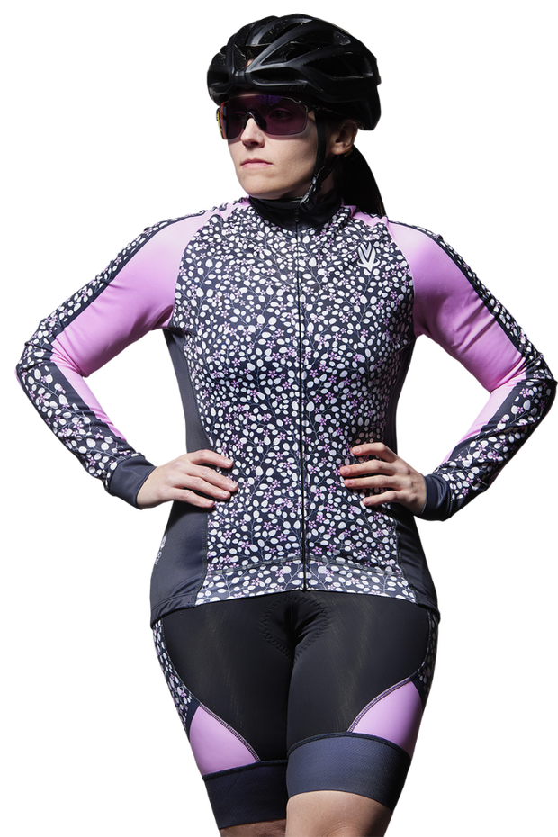 Women's Venom Pro Long Sleeve Cycling Jersey- Lavender