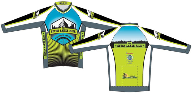 Seven Lakes Ride Long Sleeve Cycling Club Jersey