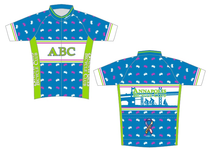 Womens Annapolis Bicycle Club Short Sleeve Cycling Jersey
