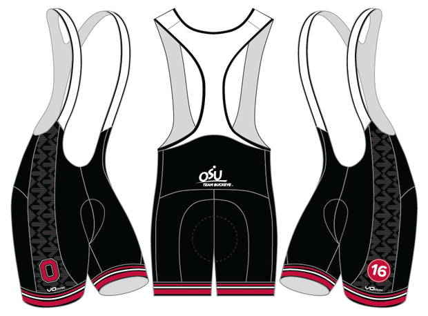 Team Buckeye Cycling Bib Shorts- Women