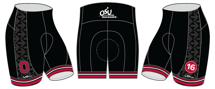Team Buckeye Cycling Shorts- Men