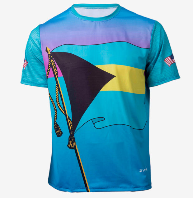 Hurricane Dorian Blue Tech Tee