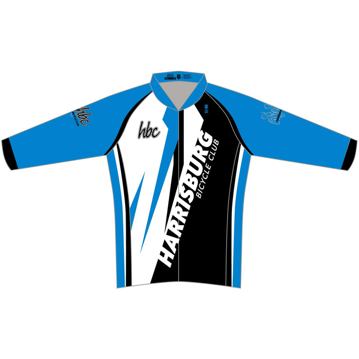 2020 HBC Long Sleeve Classic Club Cycling Jersey - Blue