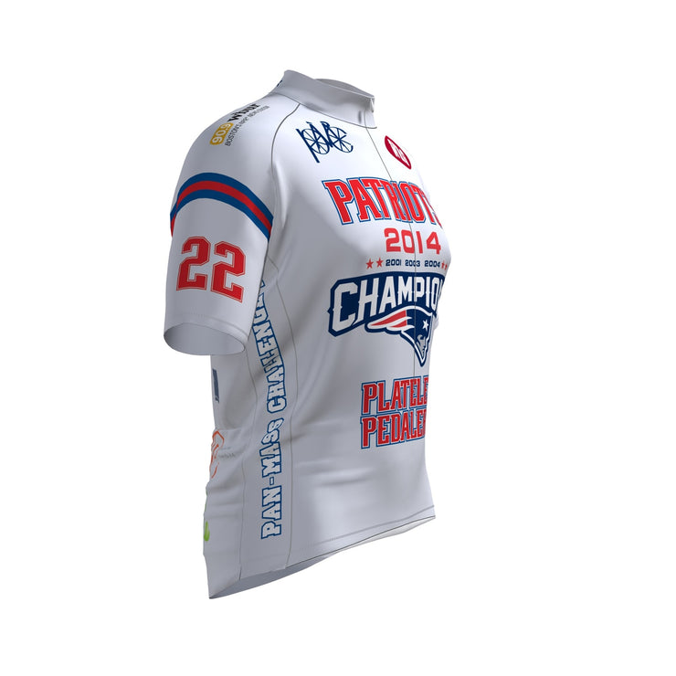 Patriot Platelet Pedalers Club Cut Short Sleeve Cycling Jersey