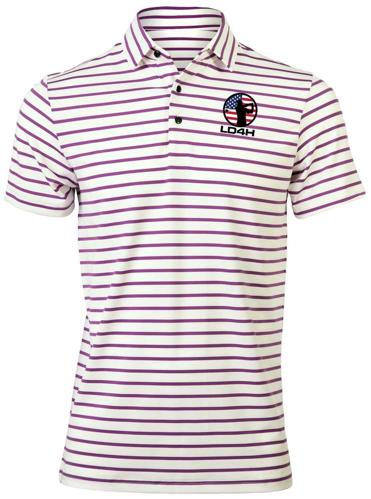LD4H Men's Golf Polo - Stripes