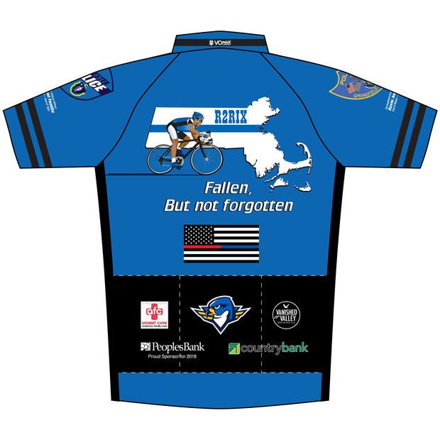 2021 Ride to Remember Short Sleeve Worcester Fire Blue Jersey