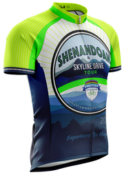 Shenandoah Skyline Drive Tour Elite Cut Short Sleeve Cycling Jersey