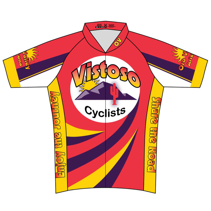 Vistoso Men's Race Cut Short Sleeve Cycling Jersey