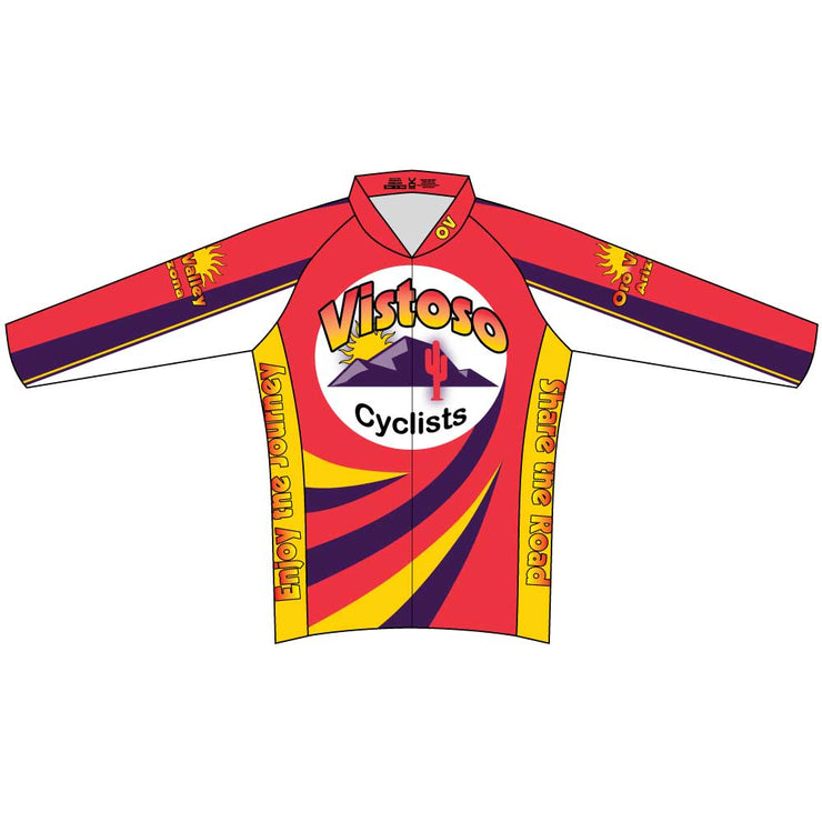Vistoso Men's Race Cut Long Sleeve Cycling Jersey
