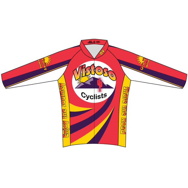 Vistoso Men's Club Cut Long Sleeve Cycling Jersey