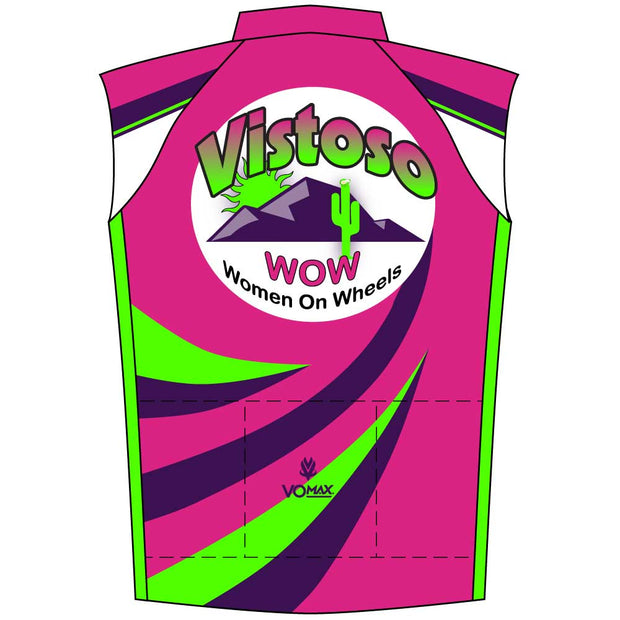 Vistoso Women On Wheels Club Cut Sleeveless Cycling Jersey