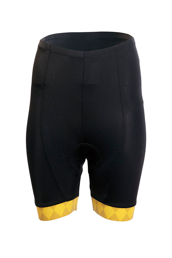 Womens Elite Shorts - Yellow Accent