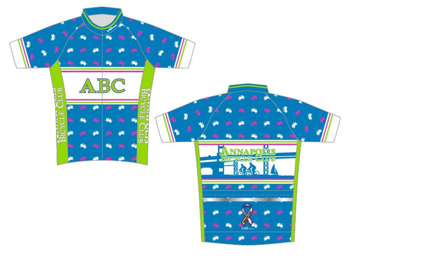 Womens Annapolis Bicycle Classic Race Short Sleeve Cycling Jersey