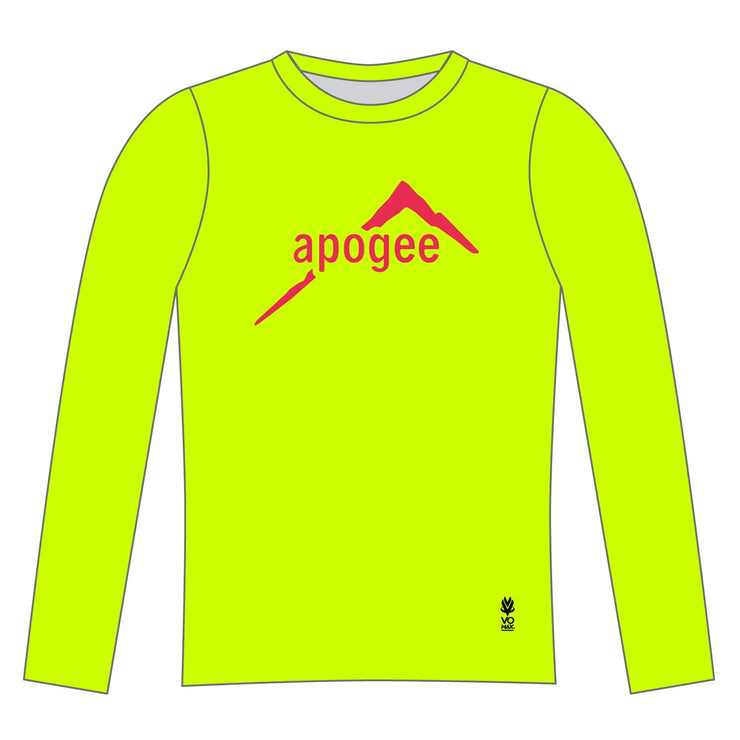 Apogee Adventures Long Sleeve Tech Tee Elite - High Vis Yellow