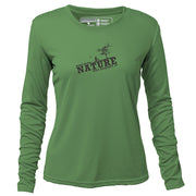Ride with Nature + Womens Long Sleeve REC T