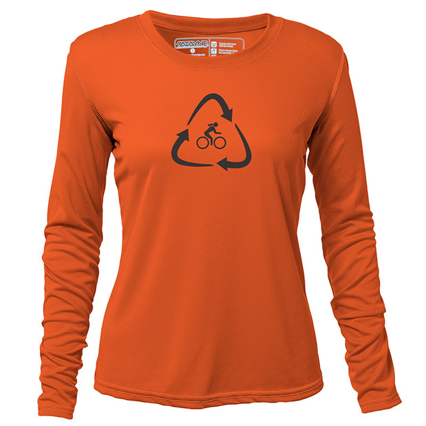 Recycled Rider + Womens Long Sleeve REC T