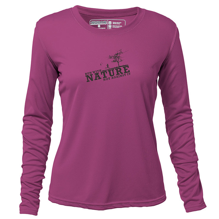 Run with Nature + Womens Long Sleeve REC T