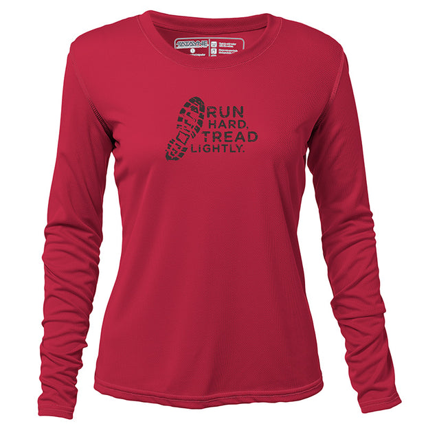 Run Hard Tread Lightly + Womens Long Sleeve REC T