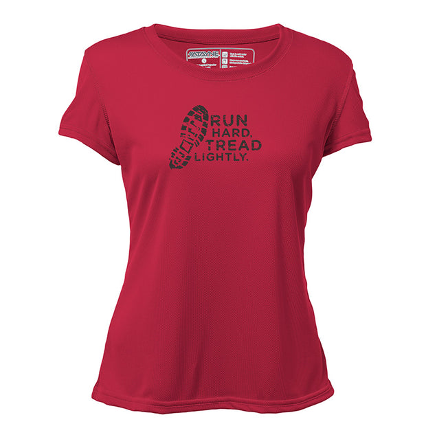 Run Hard Tread Lightly + Womens Short Sleeve REC T