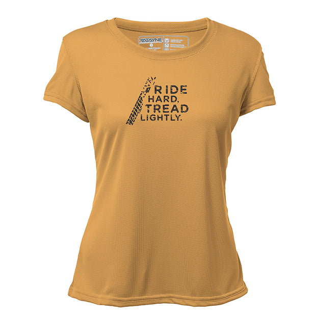 Ride Hard Tread Lightly + Womens Short Sleeve REC T