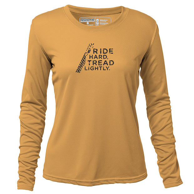 Ride Hard Tread Lightly + Womens Long Sleeve REC T