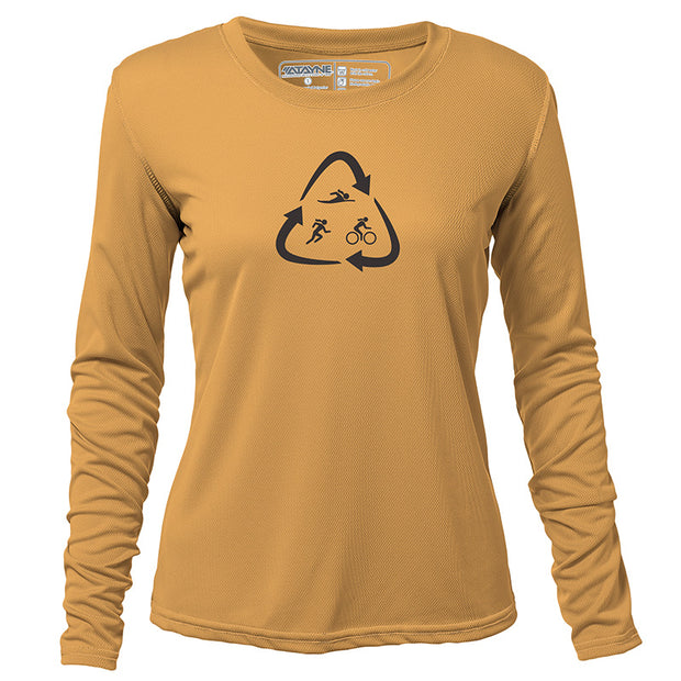 Recycled Tri + Womens Long Sleeve REC T