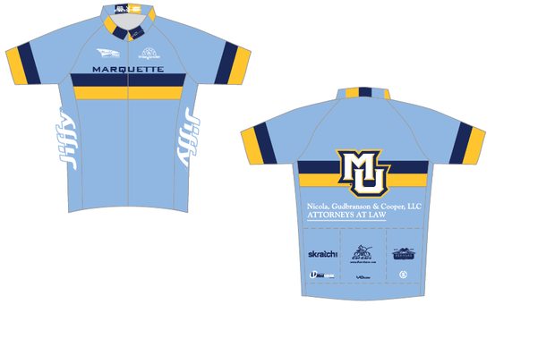 Marquette Short Sleeve Cycling Jersey