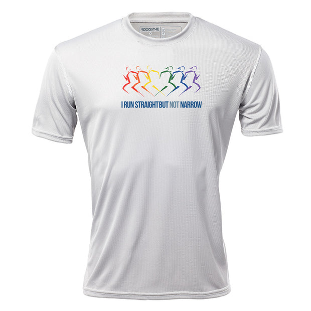I Run Straight But Not Narrow v1 + Mens Short Sleeve REC T