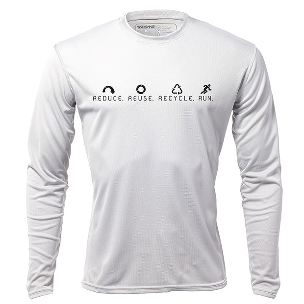 Reduce Reuse Recycle Run + Mens Long Sleeve REC T