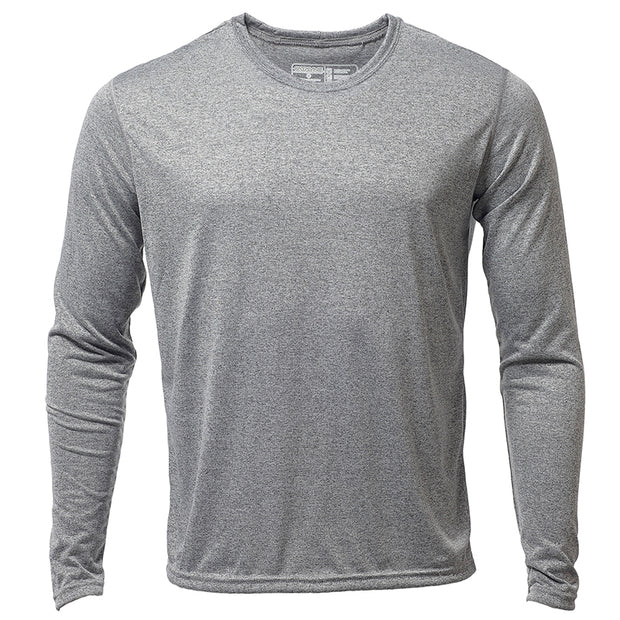 Mens LS Trash T Heather Gray