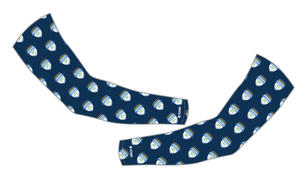 Premier Bicycle Club Arm Warmers-Navy All Over Print