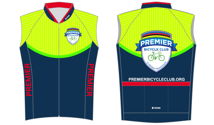 CLUB CUT Premier Bicycle Club Sleeveless Cycling Jersey