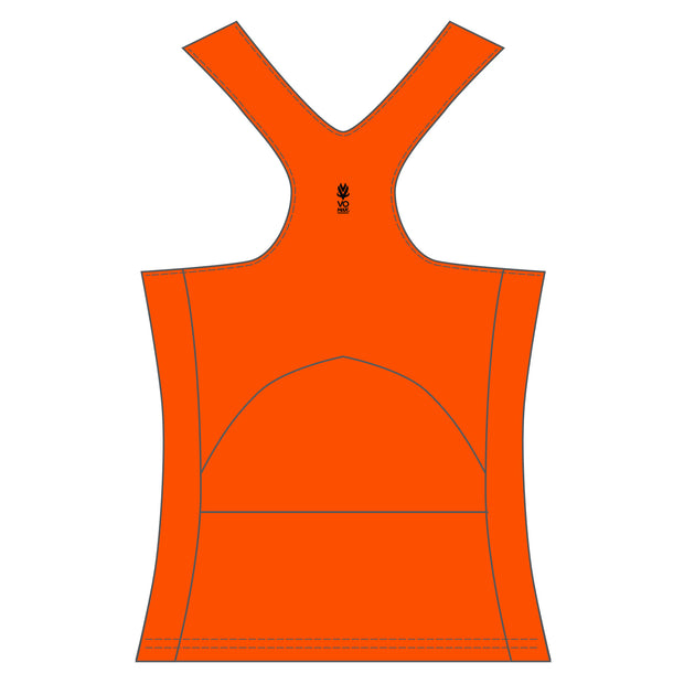 Trail Monster Women's Sport Tank w/Bra - Blaze Orange