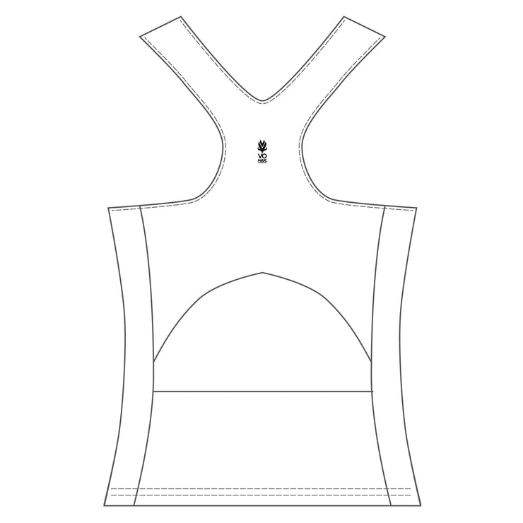 Trail Monster Women's Sport Tank w/Bra - White