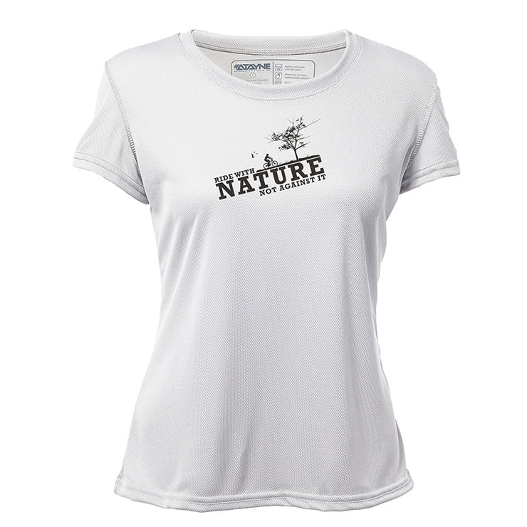 Ride with Nature + Womens Short Sleeve REC T