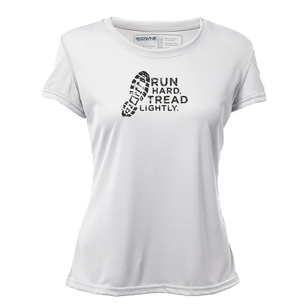 Run Hard Tread Lightly + Womens Short Sleeve REC T