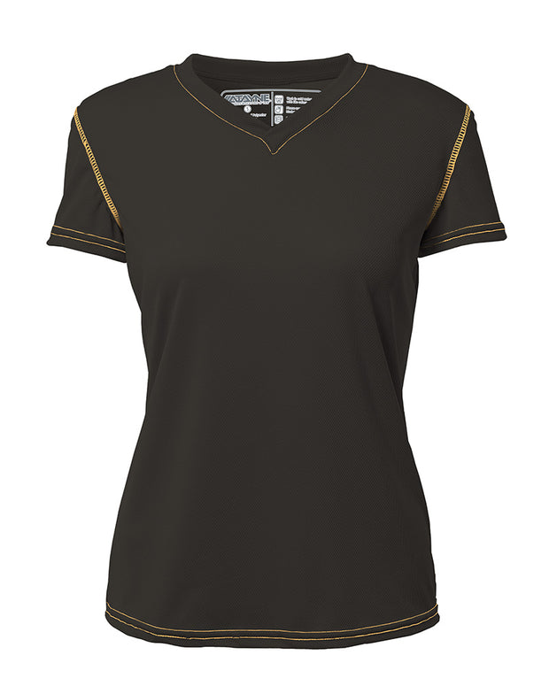 Womens Short Sleeve REC T V-Neck