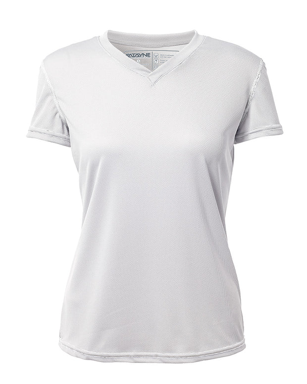 Womens Short Sleeve REC T V-Neck