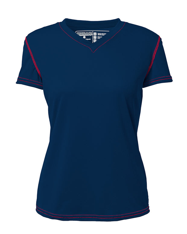 Womens Short Sleeve REC T V-Neck