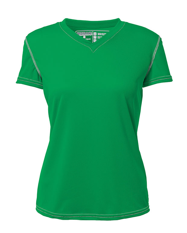 Womens Short Sleeve REC T V-Neck