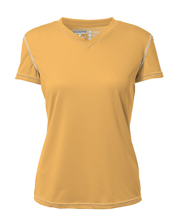 Womens Short Sleeve REC T V-Neck