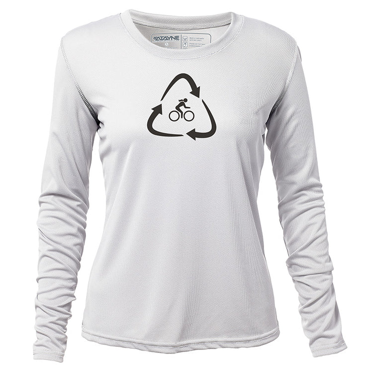 Recycled Rider + Womens Long Sleeve REC T