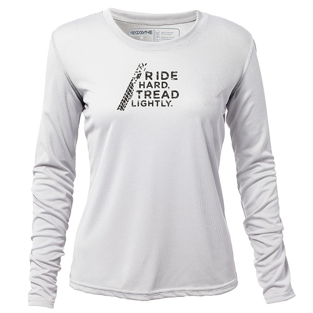 Ride Hard Tread Lightly + Womens Long Sleeve REC T