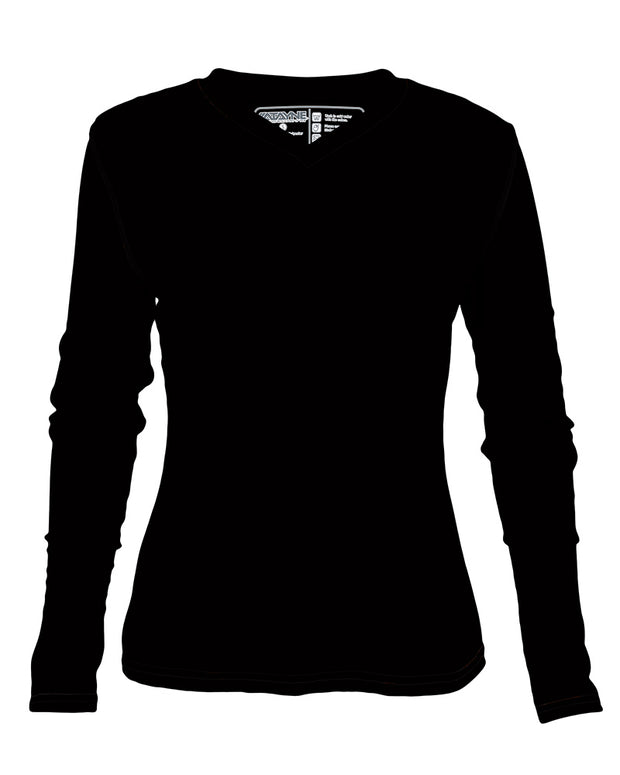 Womens Long Sleeve REC T V-Neck