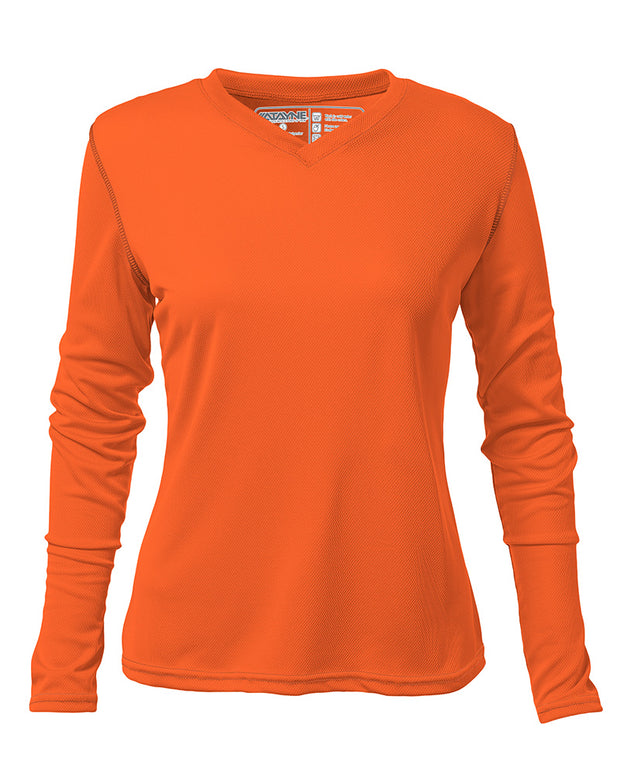 Womens Long Sleeve REC T V-Neck