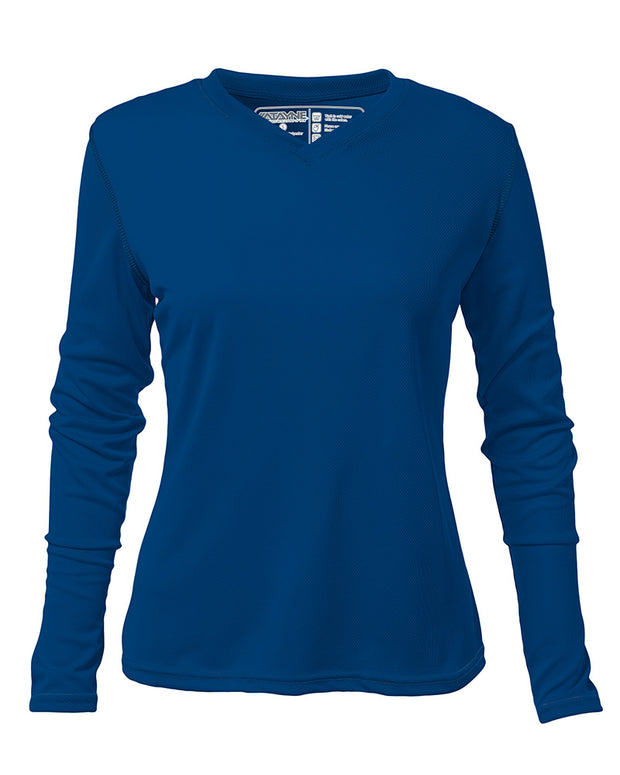 Womens Long Sleeve REC T V-Neck