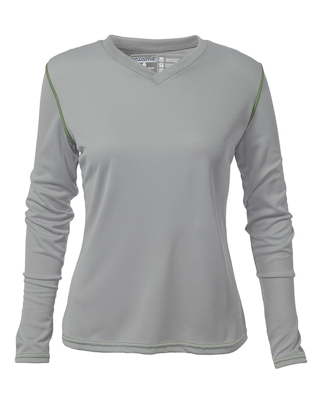 Womens Long Sleeve REC T V-Neck