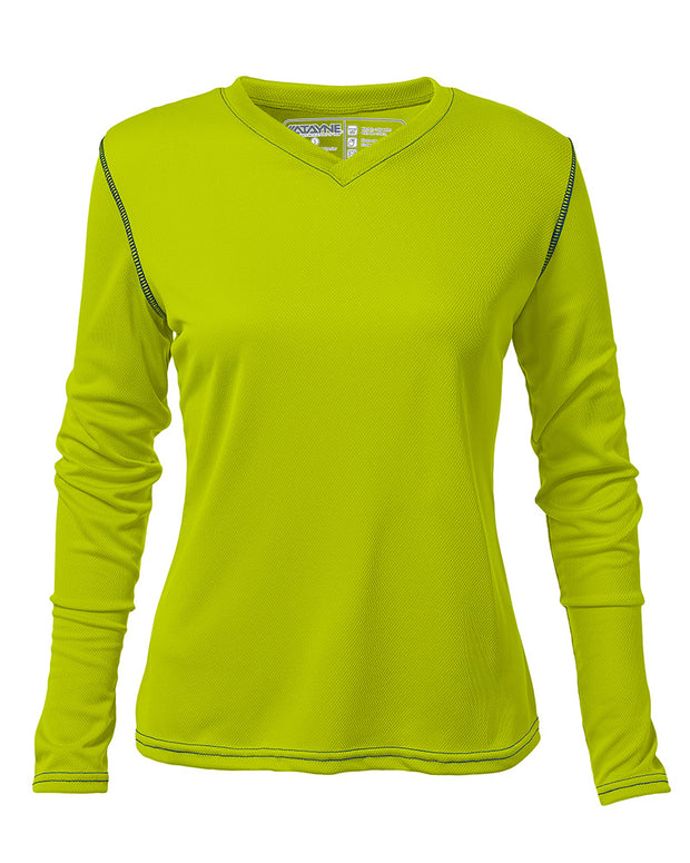 Womens Long Sleeve REC T V-Neck